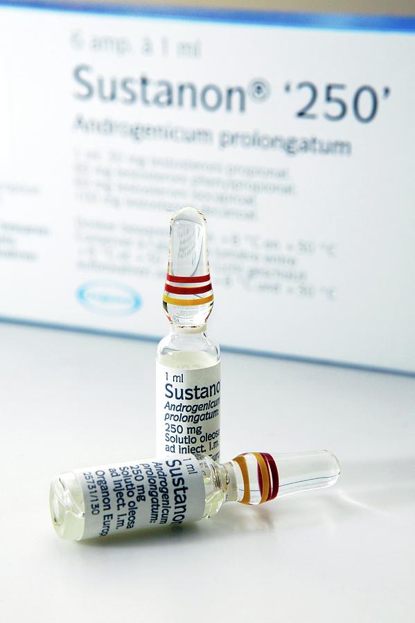 Anabolic Steroid Photograph by Christophe Vander Eecken/reporters/science Photo Library