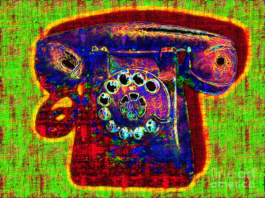 Vintage Photograph - Analog A-Phone - 2013-0121 - v2 by Wingsdomain Art and Photography
