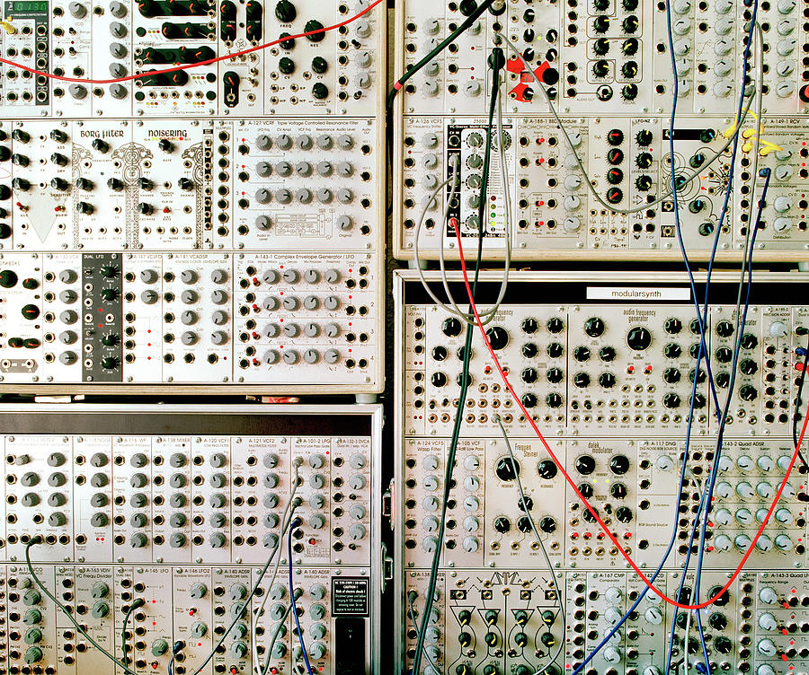 Analog Modular Synthesizer Photograph by Muriel De Seze