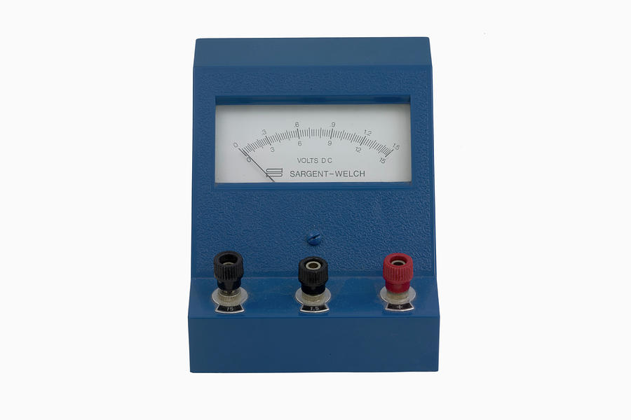 Analogue voltmeter - Stock Image - T540/0166 - Science Photo Library