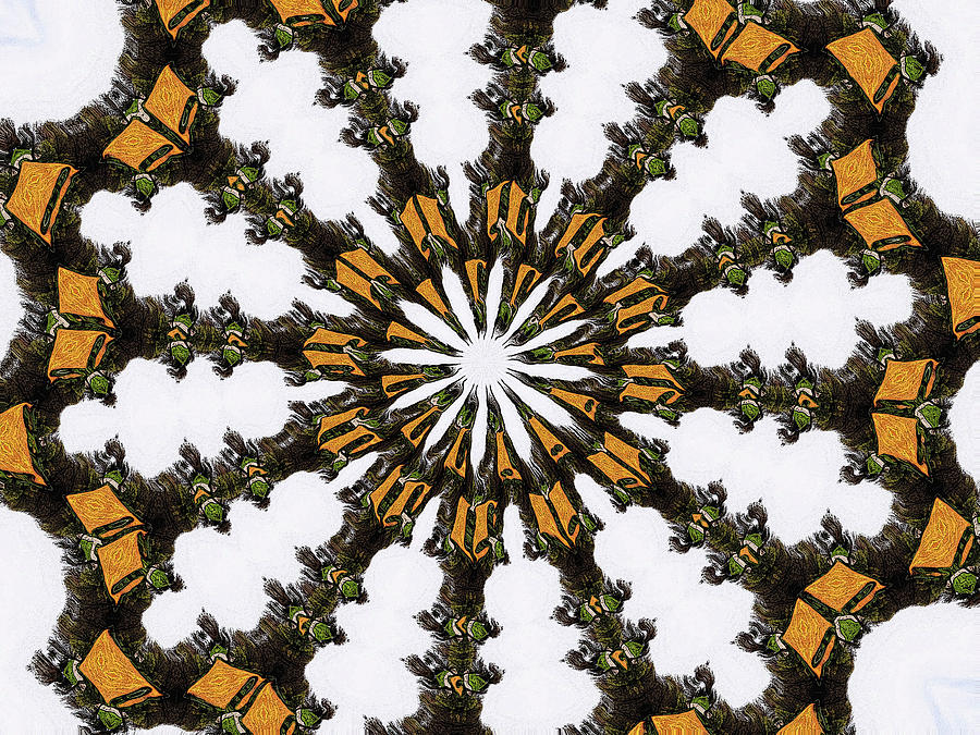 Ananasi Mandala Digital Art