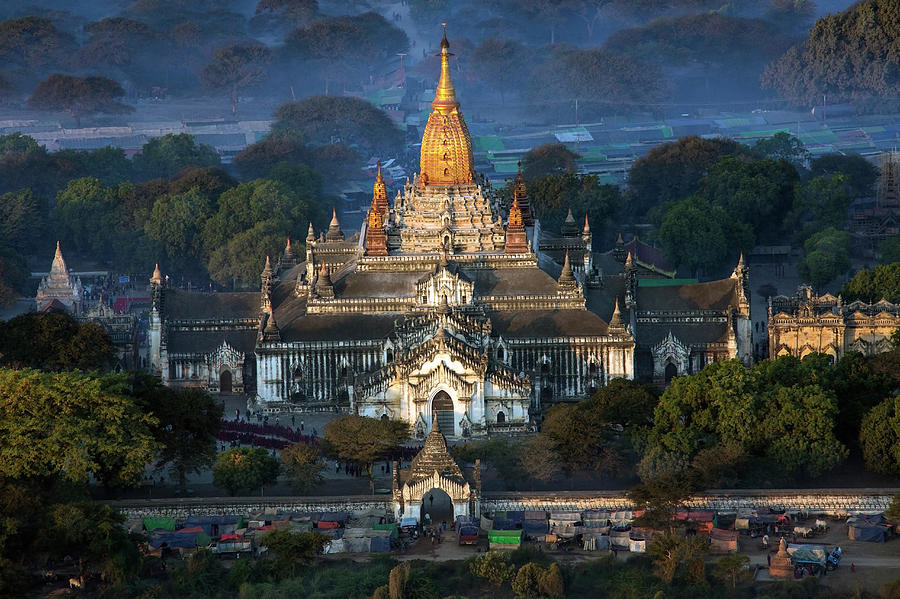 Ananda Temple - Bagan - Myanmar Photograph By Steve Allen