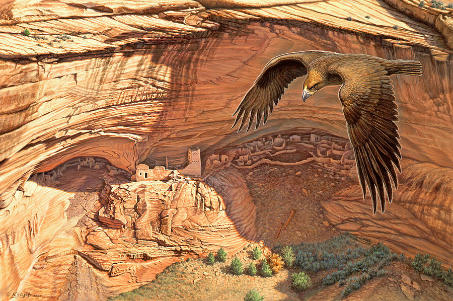 Landscape Painting - Anasazi - Ancient Ones by Paul Krapf