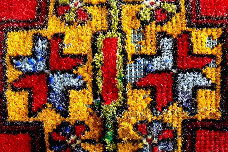 Digital Photograph - Anatolian Rug Detail by Fethi Canbaz