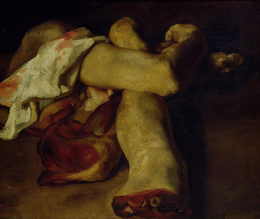 Arm Photograph - Anatomical Pieces Oil On Canvas by Theodore Gericault