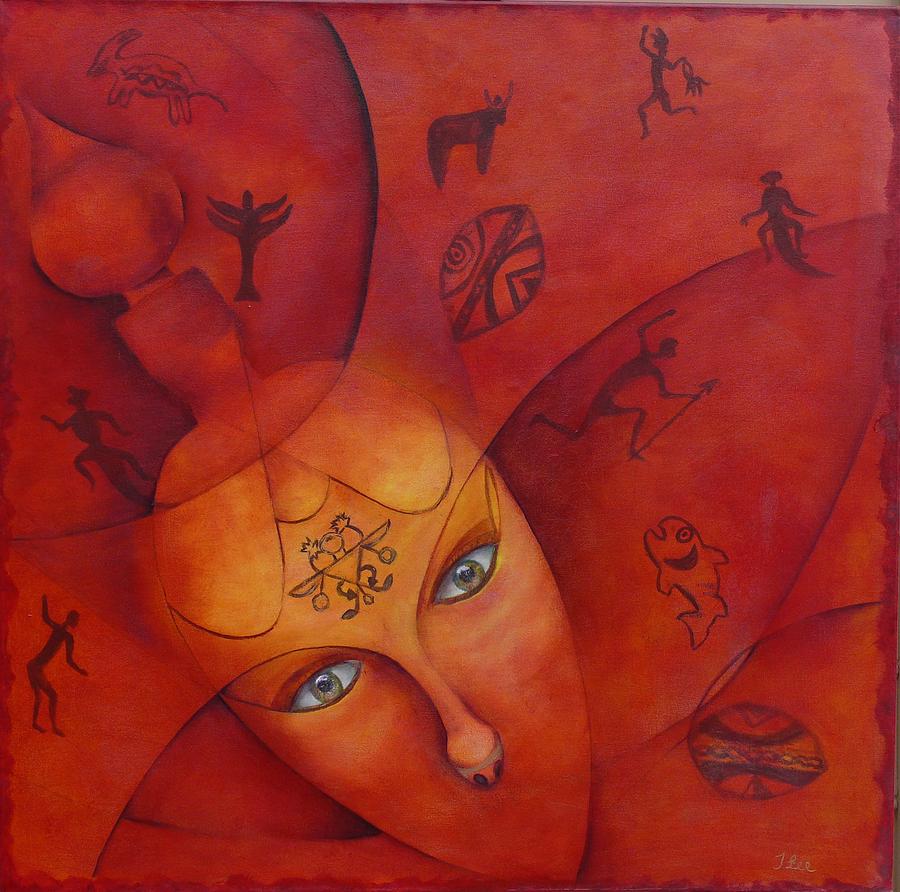 Ancestral Mask-SOLD Painting by Tracie L Hawkins