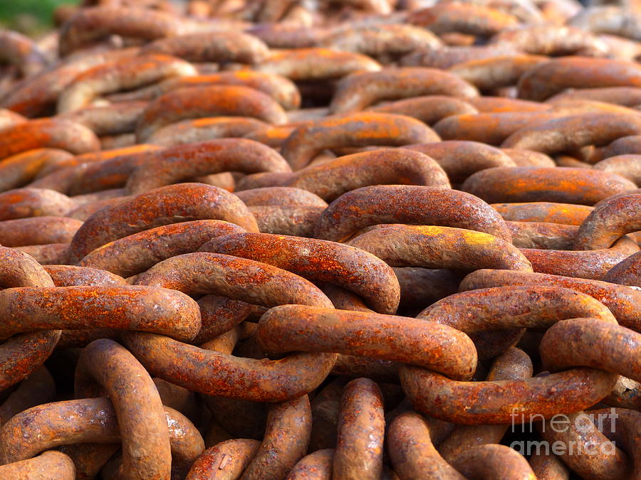 Anchor Photograph - Anchor Chain Flaked From Schooner In Camden Maine II by Christine Stack Anchor Photograph - Anchor Chain Flaked From Schooner In Camden Maine II by Christine Stack