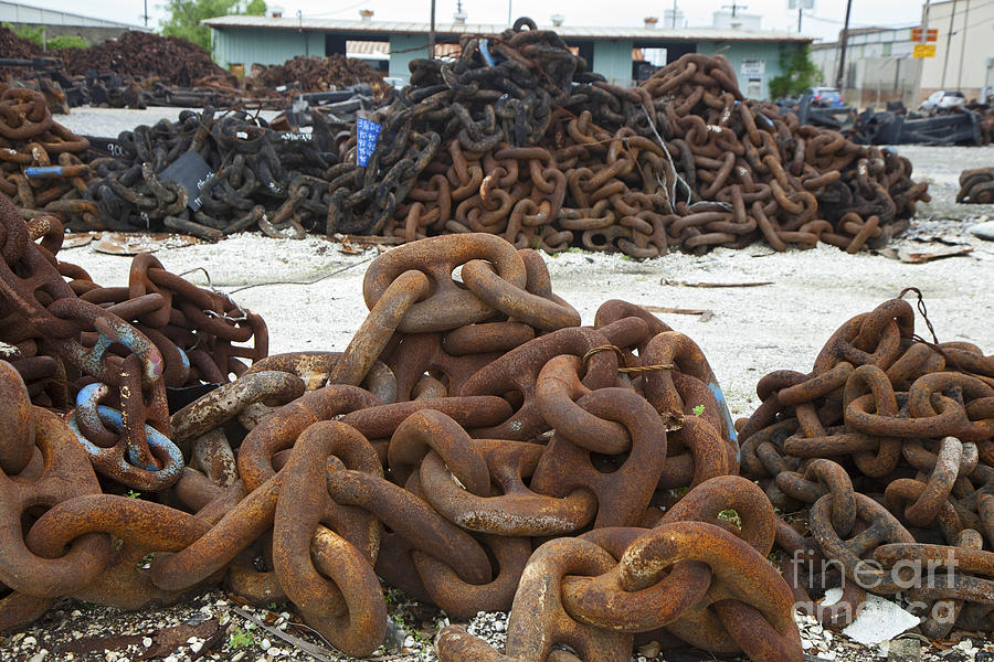 Anchor Chains Photograph by Jim West