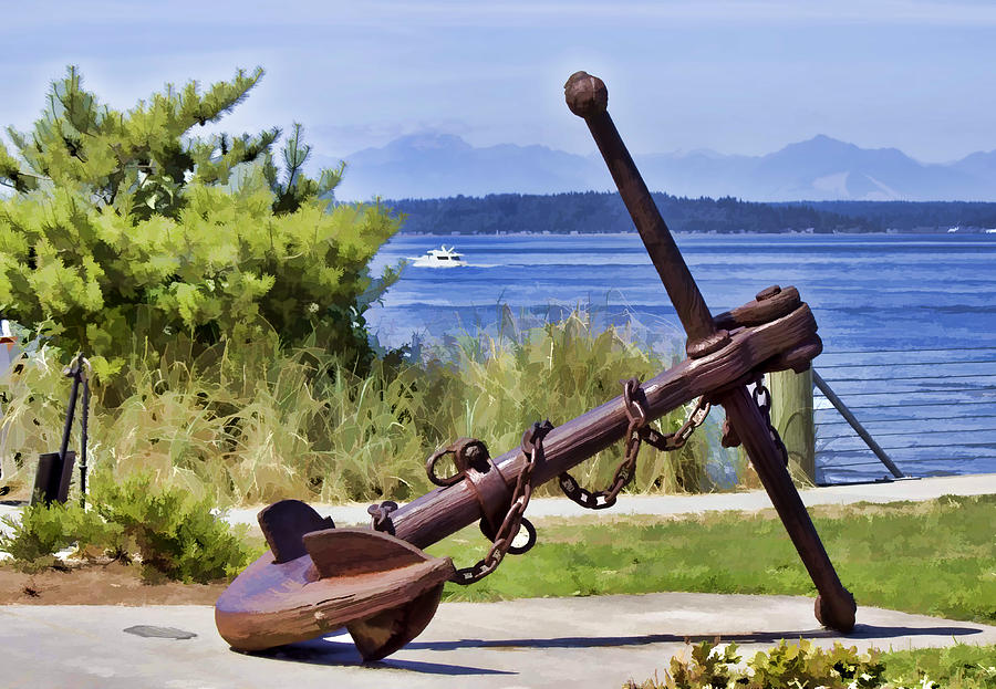 Anchor from West Seattle 2 Photograph by Cathy Anderson