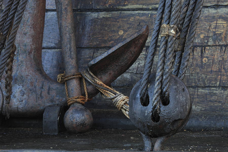 Anchor on a tall ship Photograph by Ulrich Kunst And Bettina Scheidulin