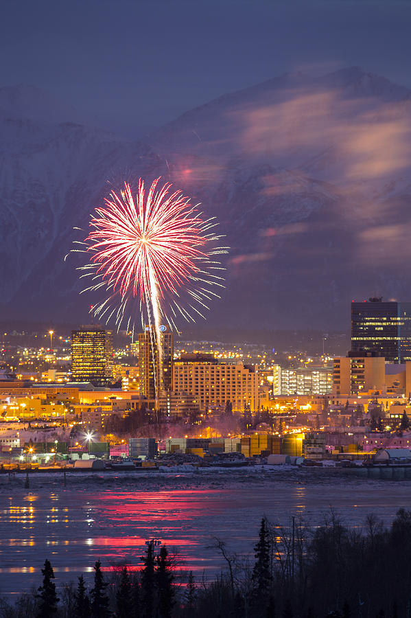 Anchorage Fireworks Eight Photograph by Tim Grams Fine Art America