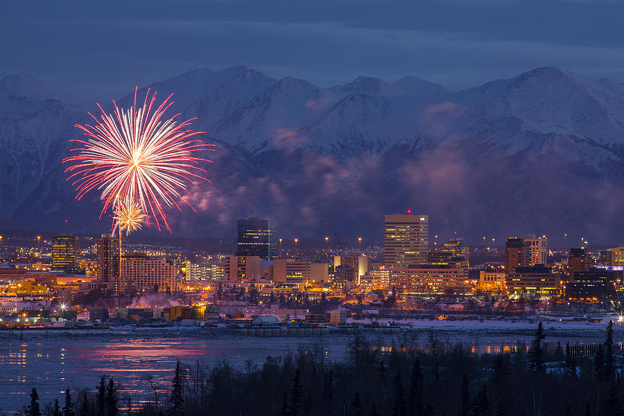 Anchorage Fireworks Six Photograph by Tim Grams Fine Art America