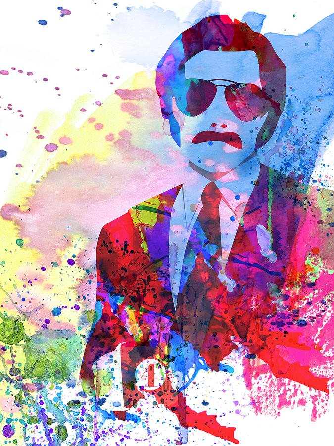 Anchorman Watercolor 2 Painting by Naxart Studio