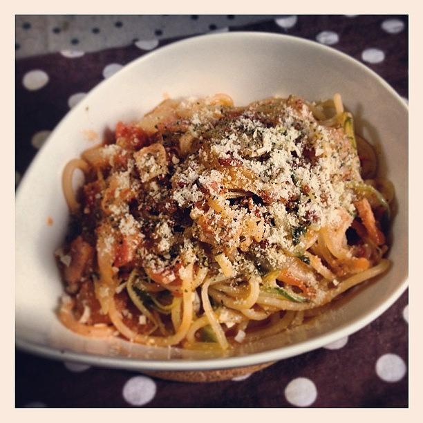 Anchovy & Bacon Pasta In A Tomato Photograph by Takashi Hibi