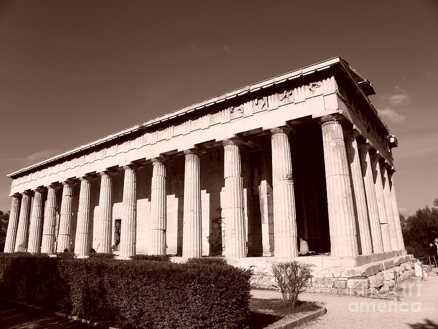 Ancient Agora Temple Of Hephaestus 6 Photograph by M Brandl | Fine Art ...