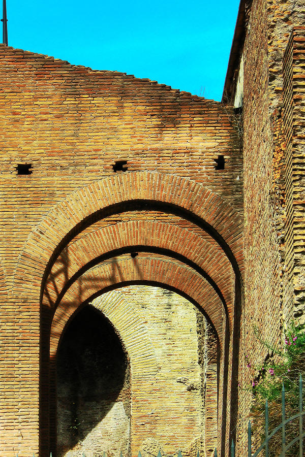 Ancient Brick Walls With Architectural Arches Photograph by Vlad Baciu