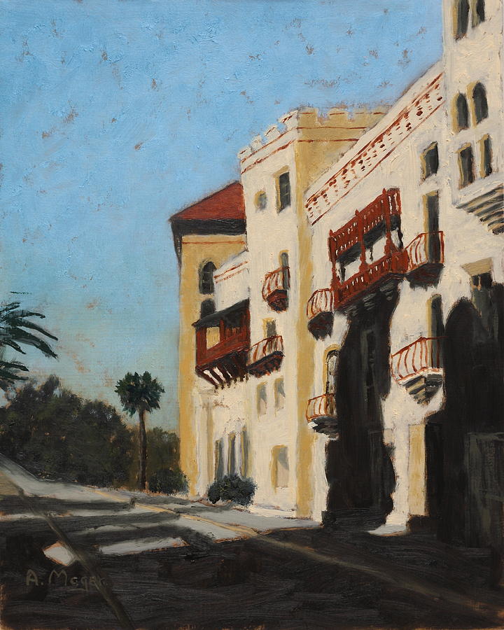 Ancient City Courthouse Painting by Alan Mager