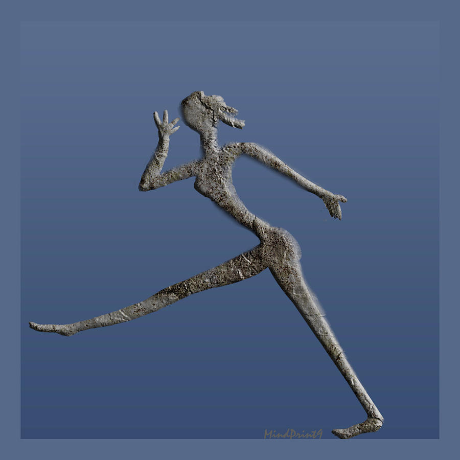Ancient Danseue  Digital Art by Asok Mukhopadhyay