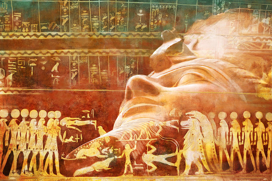 Ancient Egypt Civilization Detail 00 Painting by Catf