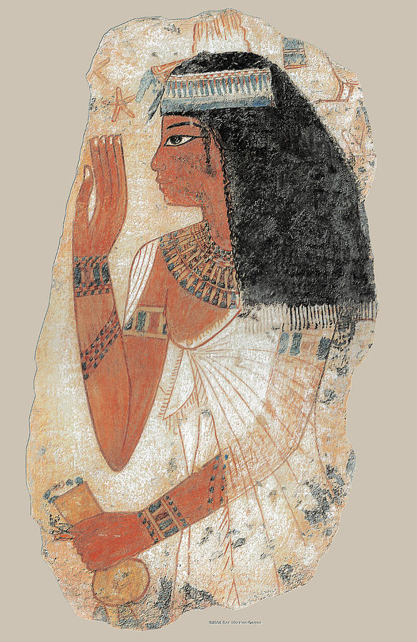 Ancient Egyptian Lady Tjepu Painting By Ben Morales Correa Pixels