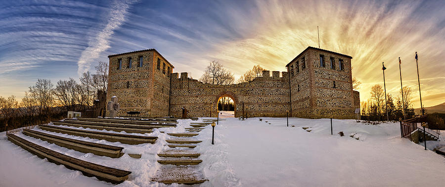 Ancient Fortress At Sunset Photograph
