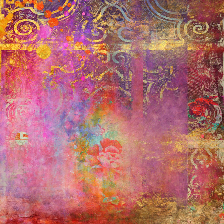 Ancient Future - Boho Rose Painting by MGL Meiklejohn Graphics Licensing