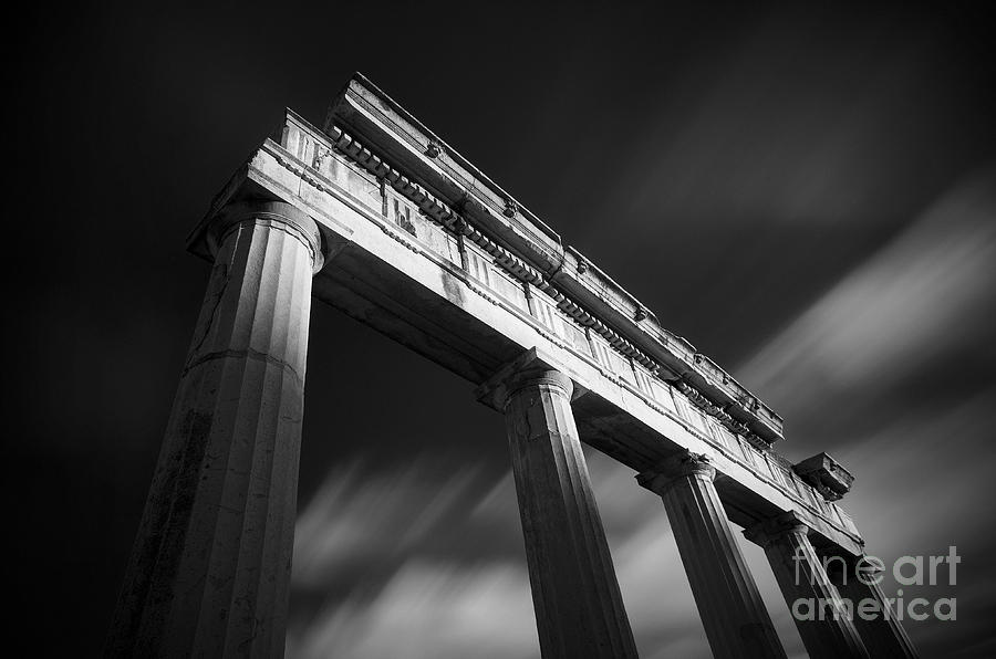 Black & White Photograph - Ancient Greece by George Papapostolou