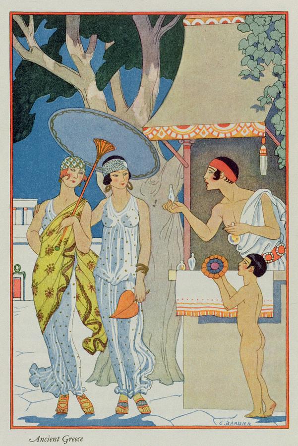 Pattern Painting - Ancient Greece by Georges Barbier