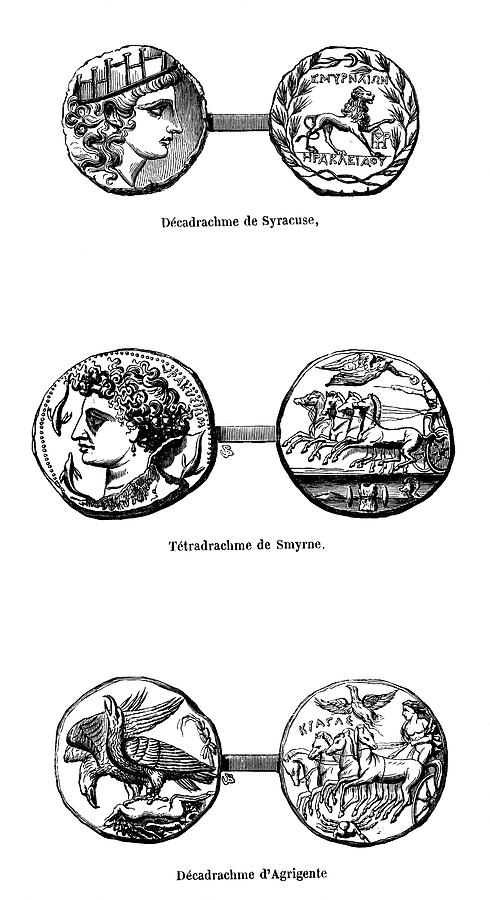 Ancient Greek Coins Photograph by Science Photo Library