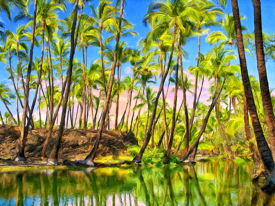Paradise Painting - Ancient Hawaiian Fish Pond by Dominic Piperata