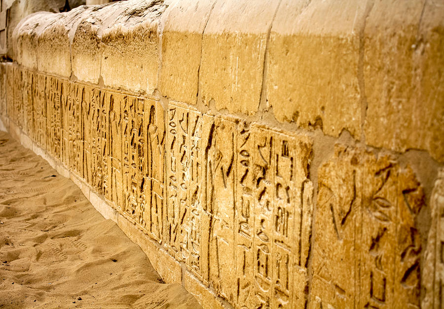 Ancient Hieroglyphics of Giza Photograph by Anthony Doudt
