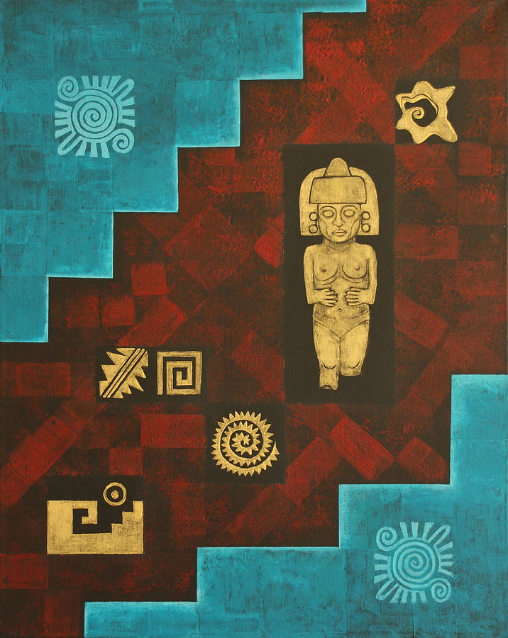 Ancient Mexico Painting by Diana Perfect