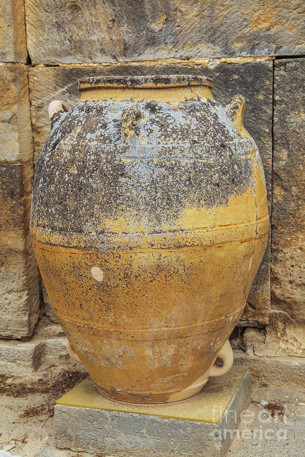 Ancient Minoan big pots from about  2000 BC Photograph by Patricia Hofmeester