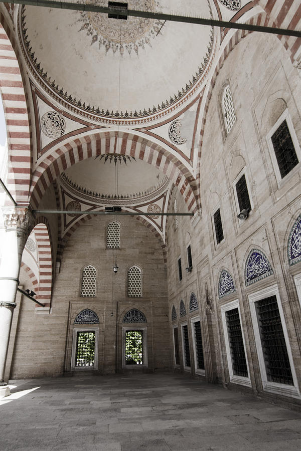 Turkey Photograph - Ancient Mosque Courtyard by Suzanne Morris