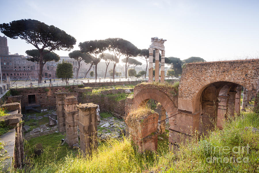 Ancient roman ruins Rome Italy Photograph by Matteo Colombo