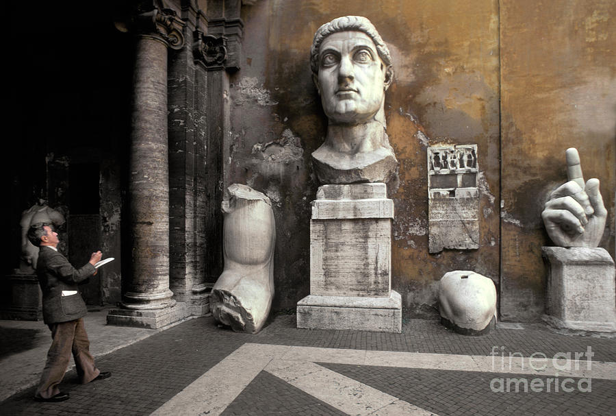 Ancient Roman Sculpture Photograph by Ron Sanford