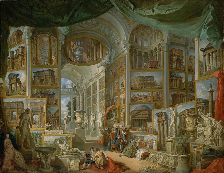 Giovanni Paolo Panini Painting - Ancient Rome by Giovanni Paolo Panini