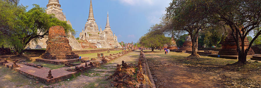 Architecture Photograph - Ancient Ruins Of A Temple, Wat Phra Si by Panoramic Images