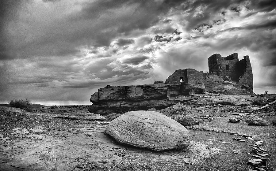 Ancient Arizona Ruins in Black and White  Photograph by Saija Lehtonen