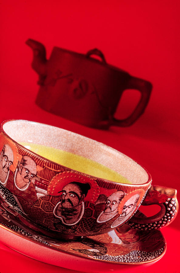 Ancient Satsuma Tea Cup Photograph by Matthew Pace