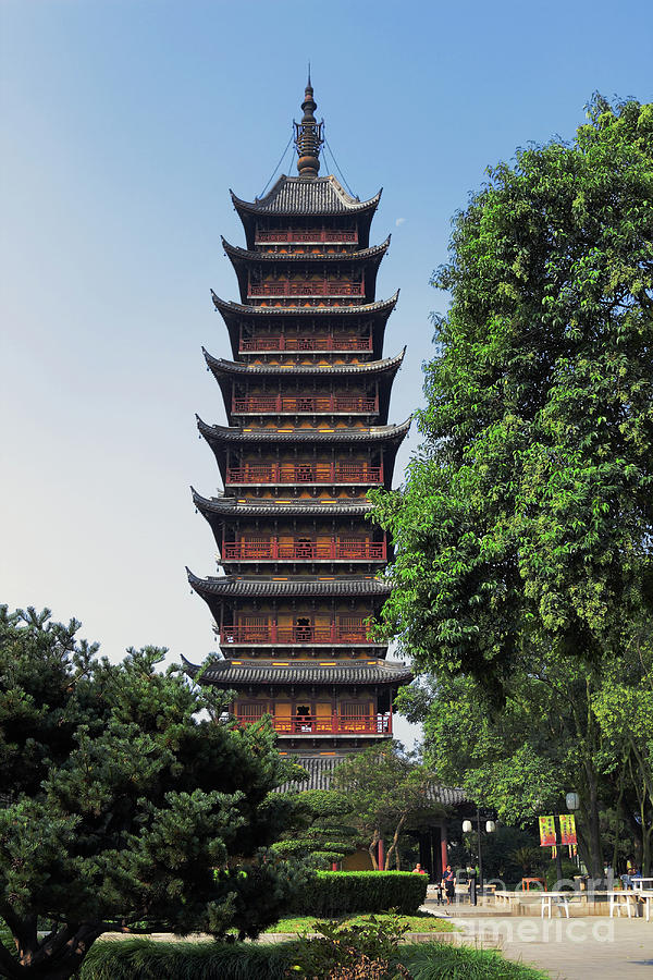 Ancient Square Pagoda Photograph by Charline Xia