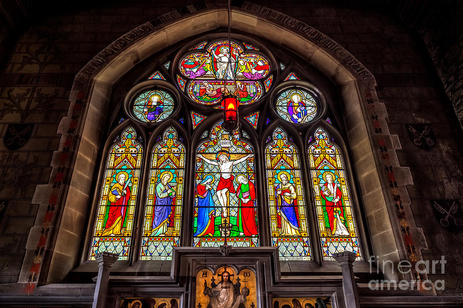 Ancient Stained Glass Photograph by Adrian Evans
