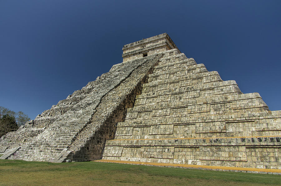Mayan Photograph - Ancient Step Pyramid Kukulkan by Jerry Ginsberg