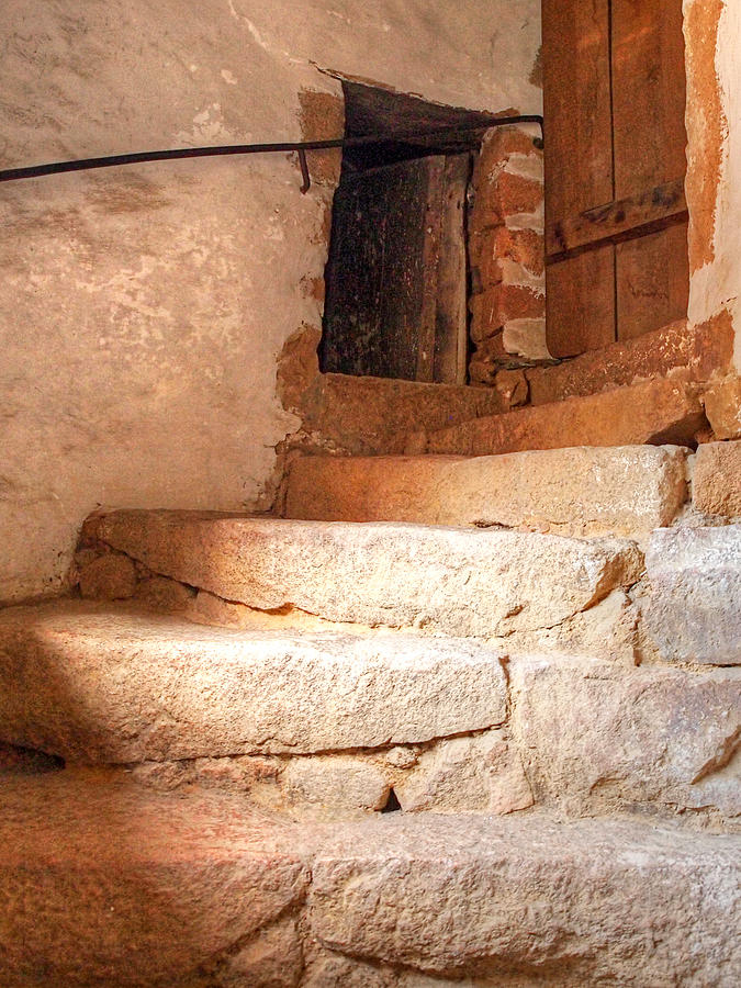 Ancient Steps To The Attic Photograph by Gill Billington