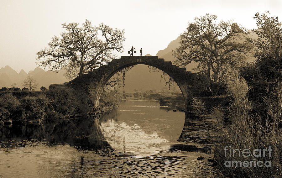 Nature Photograph - Ancient stone bridge by King Wu