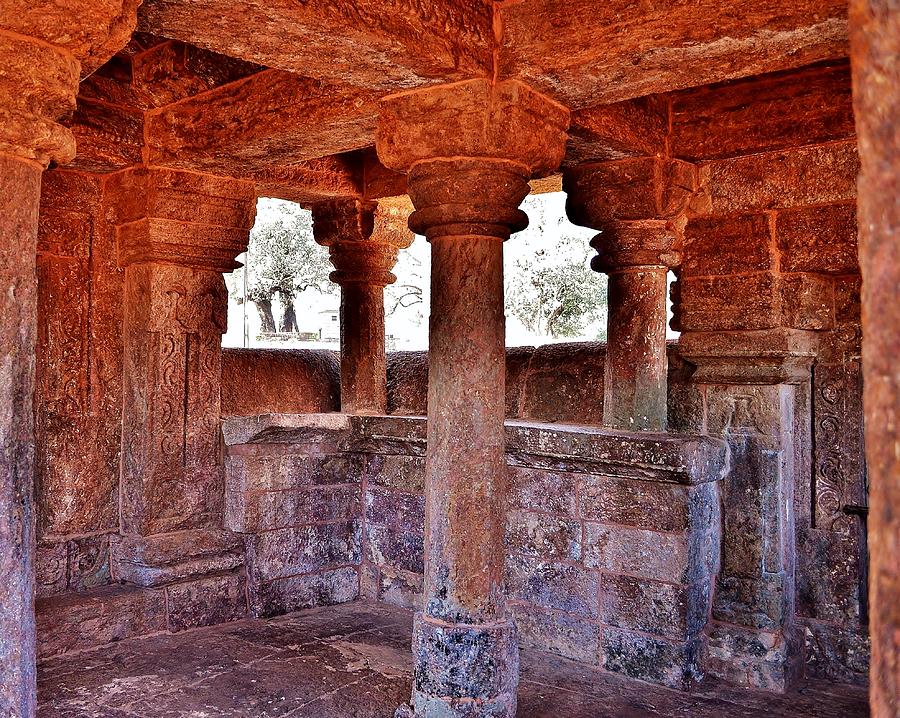 Architecture Photograph - Ancient Stone Temple at Amarkantak India by Kim Bemis