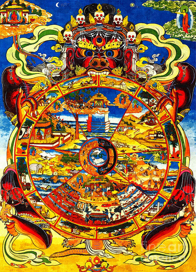 tibetan wheel of life poster vmfa