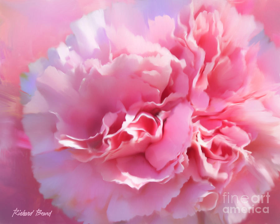 Nature Digital Art - And A Pink Carnation by Richard Beard