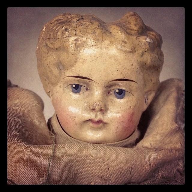 Vintage Photograph - And Another Creepy Antique Doll Here by Craig Kempf