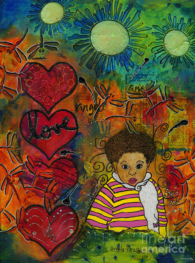 and Everything Nice Mixed Media by Angela L Walker